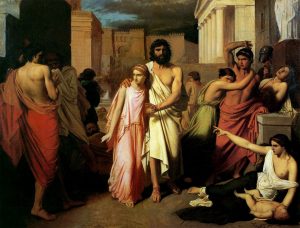 The Plague of Thebes di Charles Francois Jalabert
