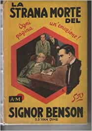 La strana morte del signor Benson Van Dine n°1