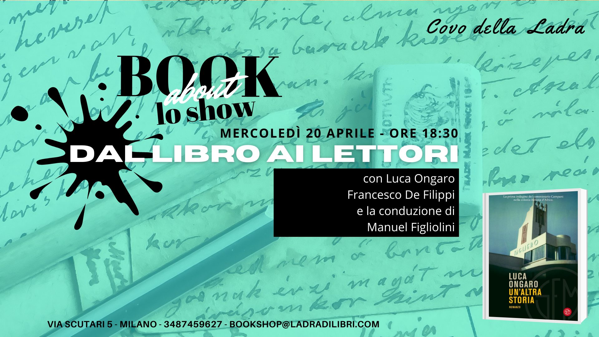 Speciale BookAbout – Lo show con Luca Ongaro. Dal libro ai lettori