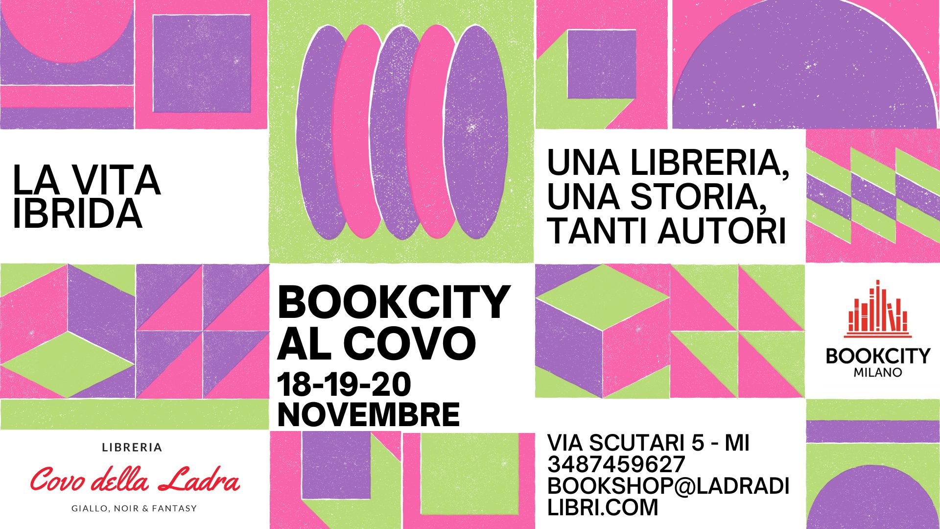 BookCity Milano al Covo della Ladra – La vita Ibrida 2022